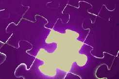 Photo of a jigsaw tih piece missing. Alison Lancaster